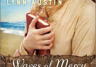 Book cover: woman in vintage dress by sea